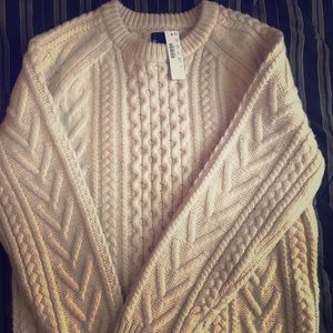 J.Crew Icon Aran Fisherman Cable Sweater